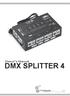 Owner s Manual DMX SPLITTER