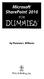 Microsoft SharePoint 2010 FOR DUMME5' by Vanessa L. Williams WILEY. Wiley Publishing, Inc.