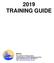 2019 TRAINING GUIDE PTTI