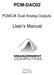 PCM-DAC02. PCMCIA Dual Analog Outputs. User s Manual