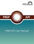 PREP-API User Manual