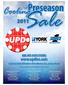 Sale (YORK) Look for United Products Distributors Inc. on Facebook. Preseason Sale Prices Good April 1 - May 31, 2011