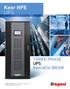 Keor HPE UPS. THREE-PHASE UPS from 60 to 300 kw GLOBAL SPECIALIST IN ELECTRICAL AND DIGITAL BUILDING INFRASTRUCTURES