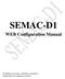 SEMAC-D1. WEB Configuration Manual