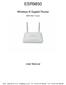 ESR9850. Wireless N Gigabit Router. (IEEE b/g/n) User Manual