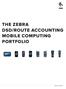 The Zebra DsD/rouTe accounting Mobile computing portfolio Zebra Technologies