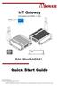 IoT Gateway. Intel Apollo Lake N3350, 1.1 GHz. EAC Mini EACIL21. Quick Start Guide
