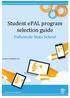 Student epal program selection guide. Pullenvale State School