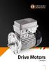 Drive Motors Catalogue
