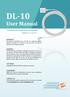 DL-10. User Manual. RS-485 Remote Temperature and Humidity. English Ver. 1.0, Jul. 2017