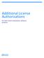 Additional License Authorizations. For Data Center Automation software products