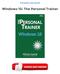 Windows 10: The Personal Trainer Free Ebooks PDF
