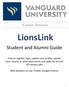 LionsLink. Student and Alumni Guide