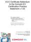 ECC Certificate Addendum to the Comodo EV Certification Practice Statement v.1.03
