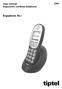 (UK) User manual Ergonomic cordless telephone. Ergophone XL1. tiptel