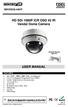HD SDI 1080P ICR OSD 42 IR Vandal Dome Camera