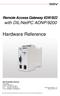 Hardware Reference. with DIL/NetPC ADNP/9200. Remote Access Gateway IGW/922