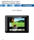 Digital Photo Picture Frame With Built-in Weather Station. User s Manual