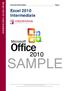 SAMPLE. Excel 2010 Intermediate. Excel 2010 Intermediate. Excel 2010 Intermediate Page 1