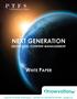 NEXT GENERATION WHITE PAPER GEOSPATIAL CONTENT MANAGEMENT