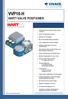 VVP10-H HART VALVE POSITIONER. Great Performance, Compact, Robust in Severe Conditions* HART 7 Communication Protocol. Electronic Coil Technology