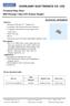 Technical Data Sheet 0603 Package Chip LED (0.6mm Height)