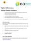 Digital Admissions Parent Portal Guidance