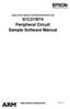 S1C31W74 Peripheral Circuit Sample Software Manual