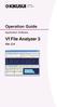 IX Oct Operation Guide. Application Software. Vf File Analyzer 3. Ver. 2.4