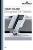 TABLET HOLDER. Designed for Tablets