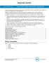 Upgrade Guide. Platform Compatibility. Dell SonicWALL Aventail E-Class SRA 10.7 Upgrade Guide. Secure Remote Access