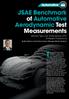 JSAE Benchmark of Automotive Aerodynamic Test Measurements