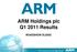 ARM Holdings plc Q Results ROADSHOW SLIDES