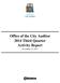 Office of the City Auditor 2014 Third Quarter Activity Report November 25, 2014
