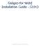 Galigeo for WebI Installation Guide - G19.0