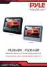 PLD94BK PLD94GR PLD94BK - PLD94GR. Headrest Vehicle 9'' Video Display Monitor. Multimedia Disc Player, USB/SD Readers, HDMI Port