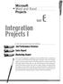 Microsoft. Word and Excel. Projects. Unit E Integration Projects I. Job Performance Reviews Sales Report Marketing Report