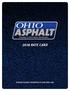 The Journal of Ohio s Asphalt Professionals 2018 RATE CARD SERVING FLEXIBLE PAVEMENTS OF OHIO SINCE 1962