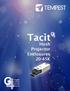 Tacit 4G. Hush. Projector Enclosures 20-45K. Fourth eneration. Projector Enclosures