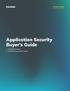 Application Security Buyer s Guide