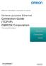 Connection Guide (TCP/IP) OMRON Corporation