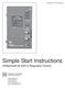 Simple Start Instructions HI/Beckwith M-2001C Regulator Control