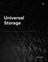 Universal Storage. Innovation to Break Decades of Tradeoffs VASTDATA.COM