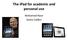 The ipad for academic and personal use. Mohamed Noor Sasha Calden
