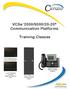 VCSe 2000/9000/20-20 Communication Platforms. Training Classes