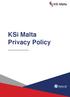 KSi Malta Privacy Policy
