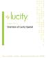 TRAINING GUIDE. Overview of Lucity Spatial