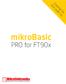 mikrobasic PRO for FT90x Creating the first project in