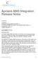Aprilaire 8800 Integration Release Notes