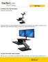 Go from sit to stand, with one touch. Dual Monitor Sit-to-stand Workstation. StarTech ID: BNDSTSDUAL